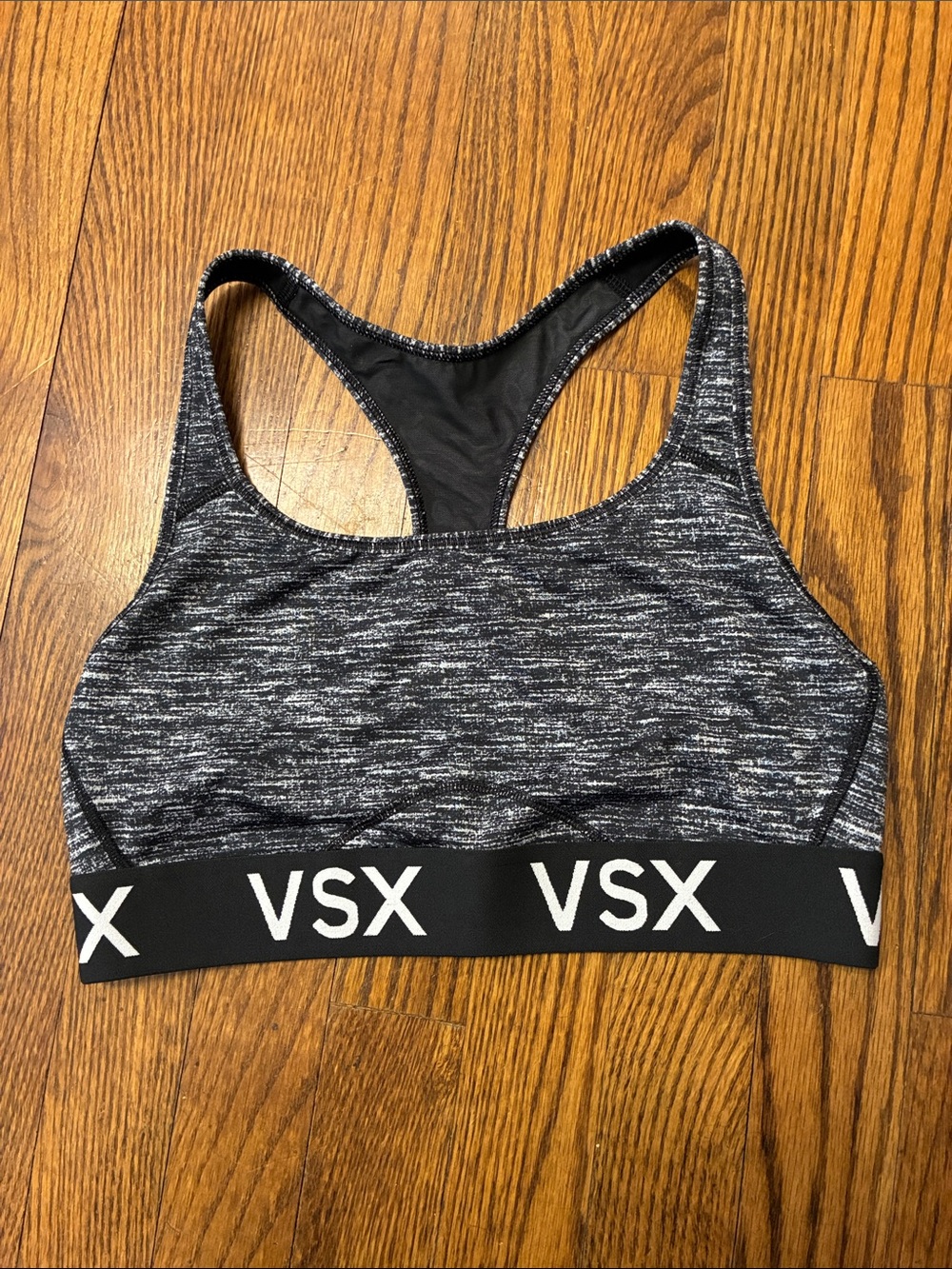 Victoria’s Secret VSX Black/Gray Racerback Sports Bra size M